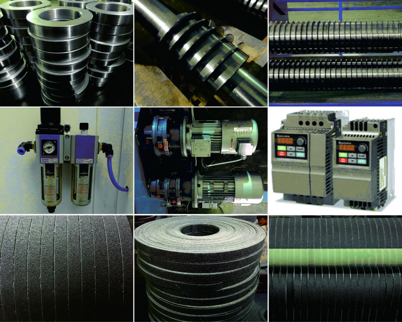 砂布分條機細節圖